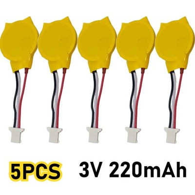 5x 1.25 Flat Plug Button Battery For Laptop Motherboard Notebook Computer KTS