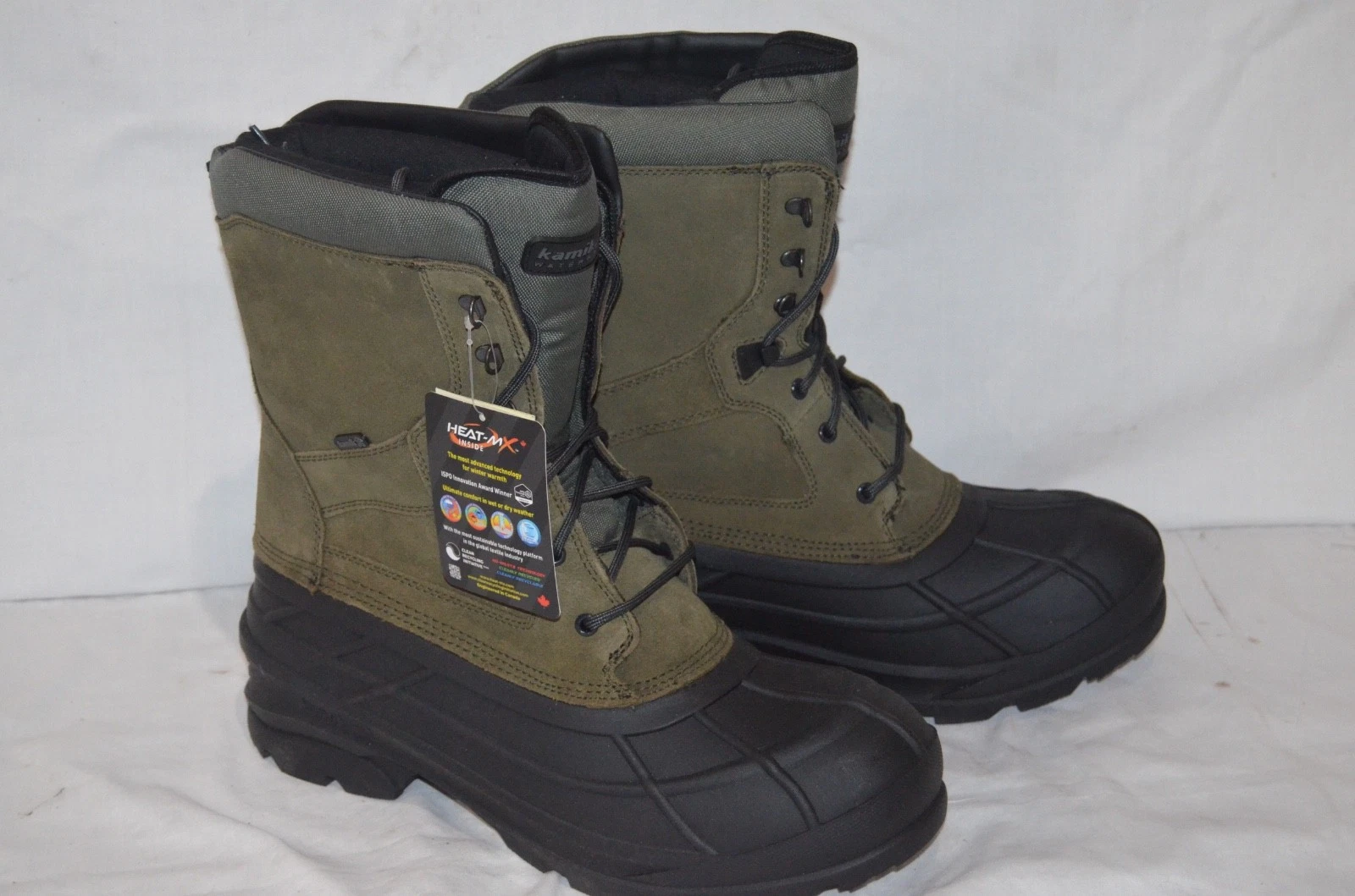 Kamik Men's NationPlus Waterproof Insulated Boots, 14D