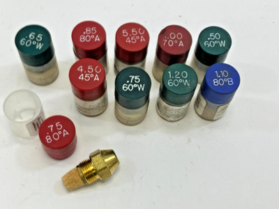 Lot Of 10 ~ Furnace Nozzles Oil Burner Nozzle Assorted Sizes