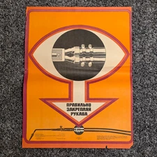 Blow torch secure - Original Poster 17x23" Soviet Moscow 1980s Workplace Safety