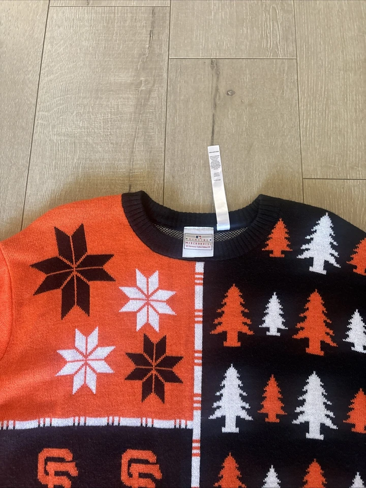 Forever Collectibles MLB SF Giants Sweater XXL 2014 World Series Ugly Christmas - Image 4 of 4