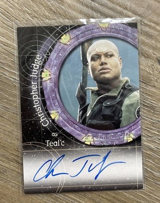 Stargate SG-1 Season 5 A21 Christopher Judge Autograph