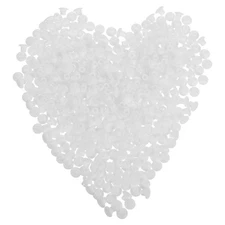  500 Pcs Screw Hole Covers White Plastic Plug Cap Plugs for Holes