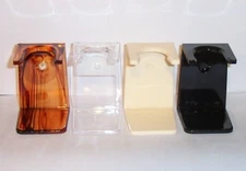 Acrylic Shave Brush Stand -  Wall or Sink Top Mount  - Your choice of 5 Colors