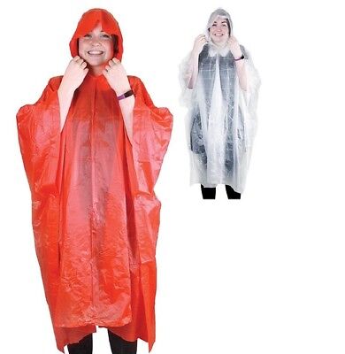 Lightweight Poncho Raincoat Rain Water Festival Camping Hooded Cape Ground PVC