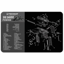 TekMat for SIG P238/P938 Armorers Mat Neoprene 11"x17"