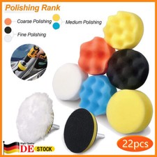 22tlg. Polierschwamm Set Polierpads für Akkuschrauber Auto Politur Aufsatz 22tlg. Polierschwamm Set Polierpads für Akkuschrauber Auto Politur Aufsatz