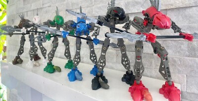 Bionicle Rahkshi: 8587 , 8588 , 8590 , 8591 , 8592 w/ Kraata. Complete .