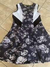 Prabal Gurung Target 16 Sleeveless Cocktail Dress Fit Flare Cotton Blend Zipper