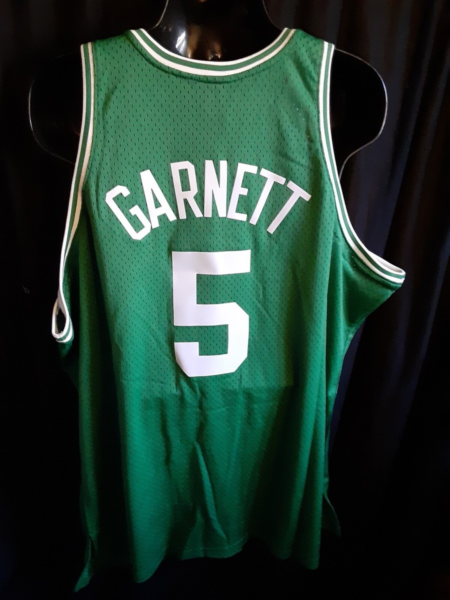 celtics NBA ユニホーム　ゲームシャツ　5 mercer Boston Celtics Garnett #5 Men's Mitchell Ness Swingman B/T