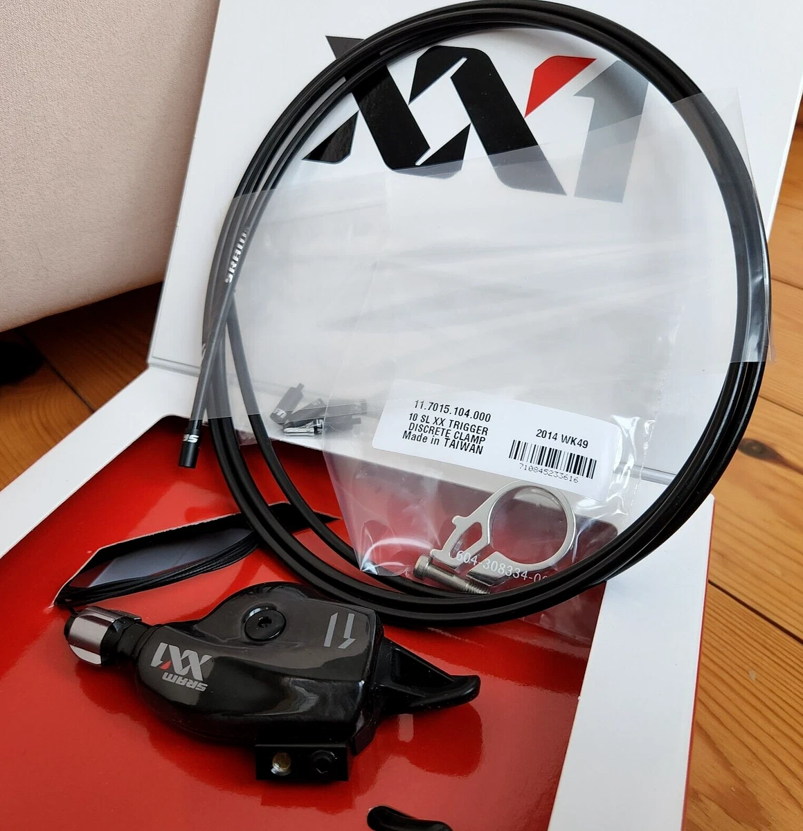 *No USA Import Fees* Sram XX1 Rear Shifter, 11 Speed, Discrete Clamp, Cable, NIB