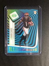 2021 PANINI ILLUSIONS ILL-16 JAMARR CHASE BLUE ILLUSIONIST INSERT #/299!