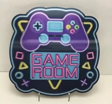 Game Room Lenticular Sign Retro Home Decor 14” x 14” New