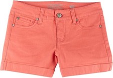 Celebrity Pink Girls Cuffed Colored Shorts Coral Size 10 NWT
