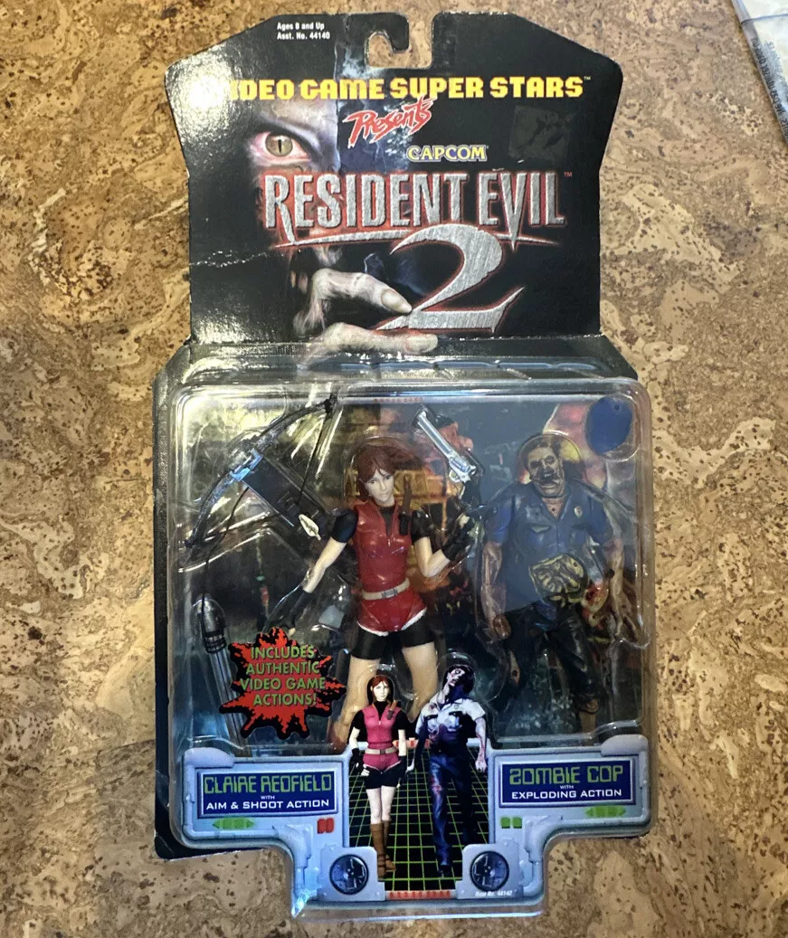 Action Figure Claire Redfield E Zombie Cop Resident Evil 2