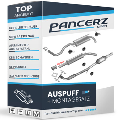 Auspuffanlage für VW Polo (6N2) 1.4 16V 101ps Motor: AFK