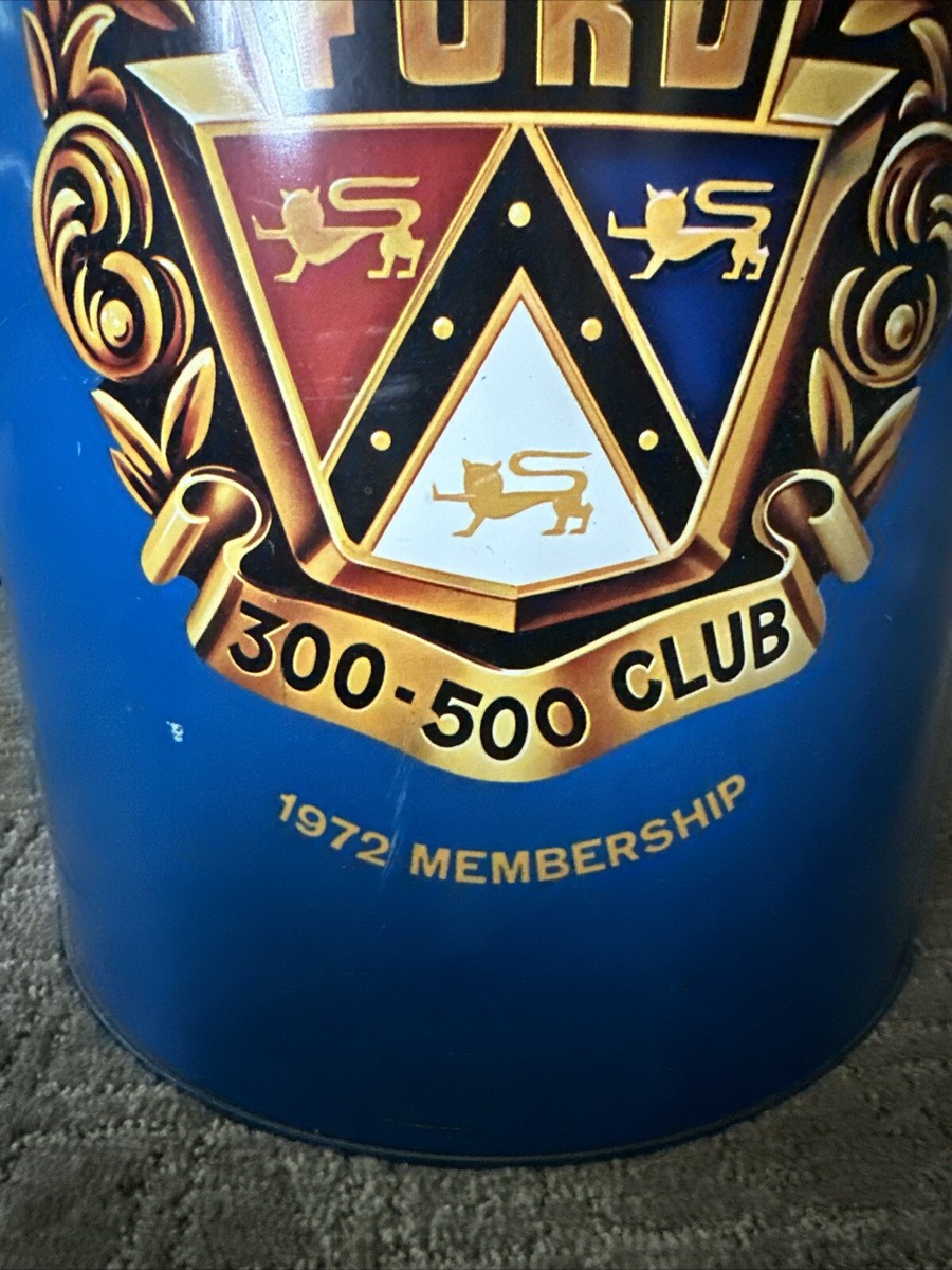 Vintage★未開封 friars club VTG 1972 FORD 300-500 CLUB Ice Bucket/Cooler DEALER PROMO Missing