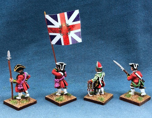 28 mm WGS Guerra de los Siete Años YM Pintado Británico 55º Pie GBA12-1 - Imagen 8 de 11