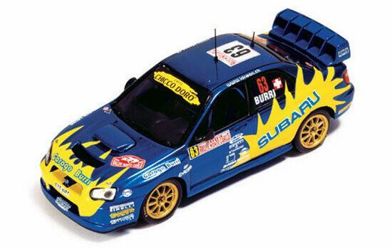 1/43 IXO RAM144 Subaru Impreza WRC 2004 Monte Carlo Rally #63 Burri & Patthey