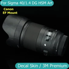 For Sigma ART 40mm F1.4 DG HSM Decal Skin Vinyl Wrap Film Lens Sticker EF Mount
