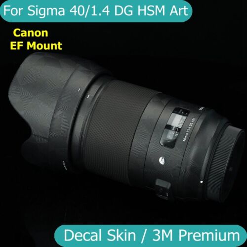  Für Sigma ART 40 mm F1,4 DG HSM Aufkleber Skin Vinyl Wrap Film Objektiv Aufkleber EF-Halterung - Bild 1 von 52