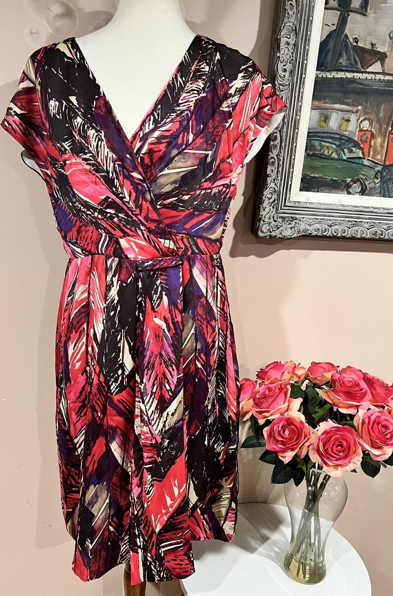 jax red dress JAX Black Label Women's V Neck Ivory Red Floral Paisley Embroidered Maxi  Dress