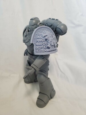 Warhammer 40k McFarlane Space Marine Figure Custom Deathwatch Shoulder Pad | eBay