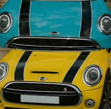 R60 MINI Cooper S JCW John Cooper Works Vinyl Bonnet Stripe Decal Black White