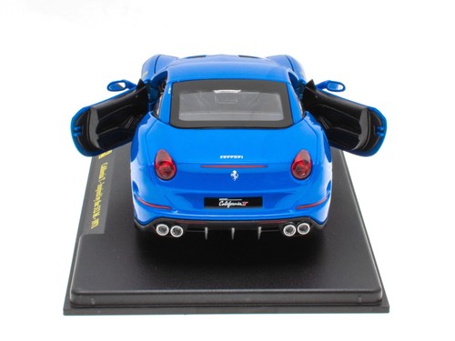 1:24 Hachette Bburago Ferrari Collection Ferrari California T blue with display - Picture 3 of 5