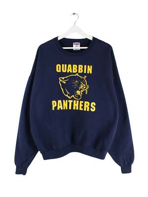 Jerzees 90s Vintage Panthers Print Sweater Blau XXL Herren