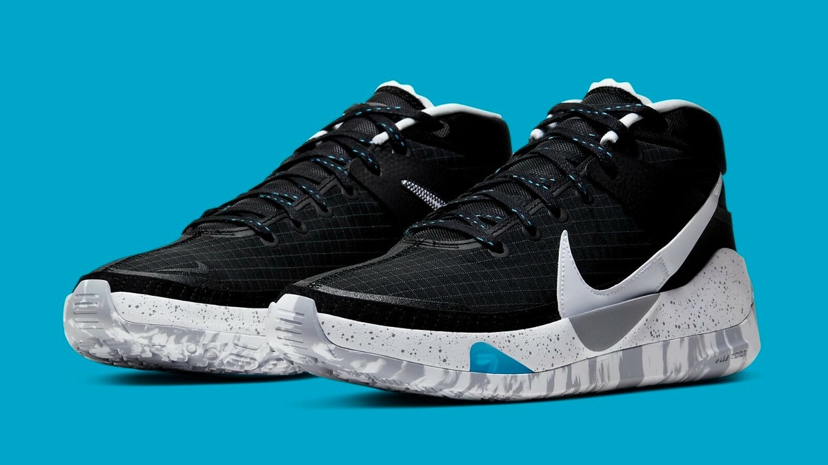 KD 13 BLACK & WHITE MEN SIZE 4.5 SAME AS WOMAN 6.0 NEW RARE