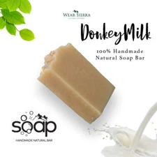 Natural Handmade Donkey Milk Soap Bar  Soap, Beauty Bars, Gift For Her