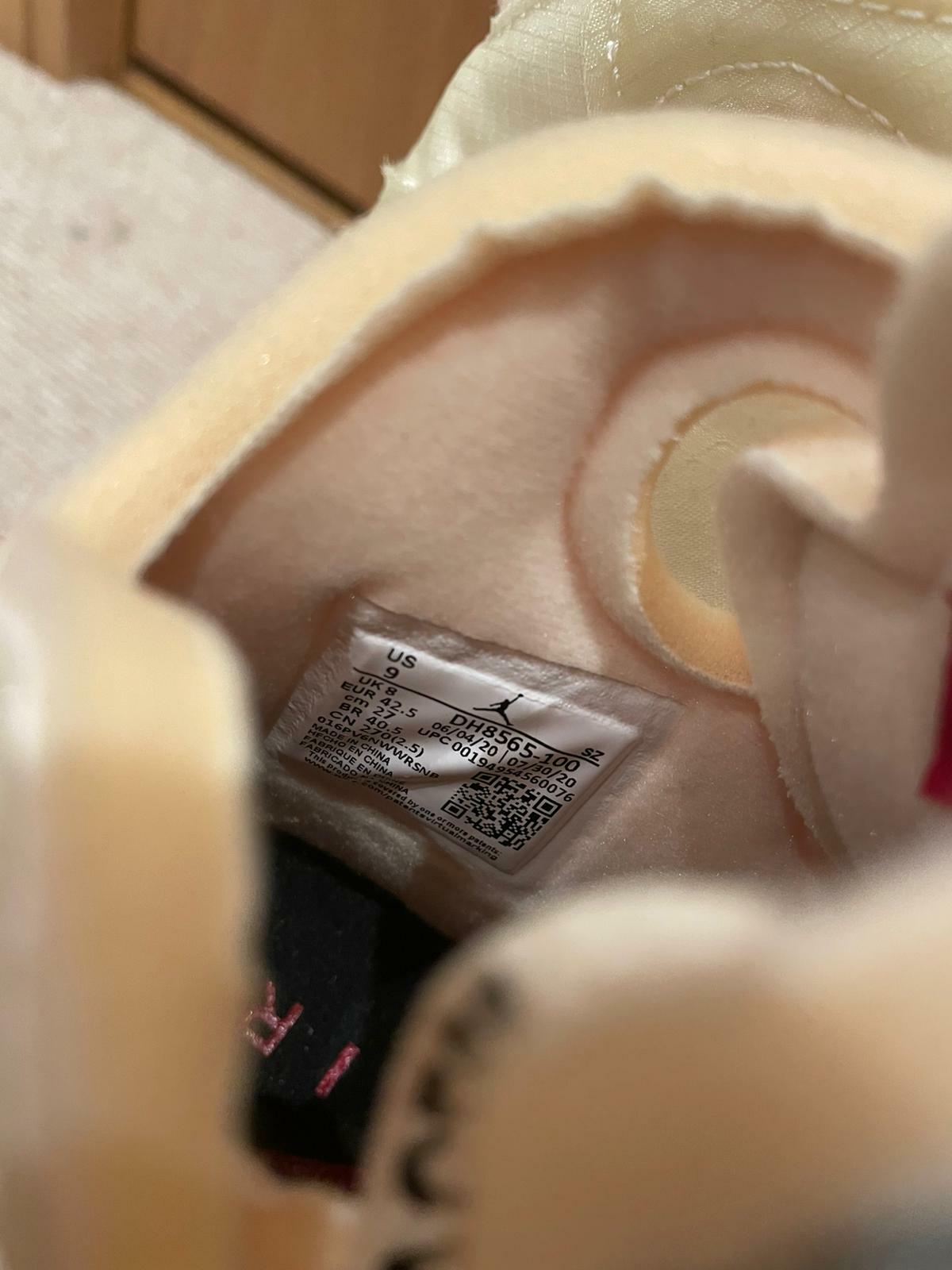 OFF WHITE X NIKE NIKE x OFF WHITE Air Jordan Retro 5 Sail UK8 US9 EU42.5 pezzo raro da collezione