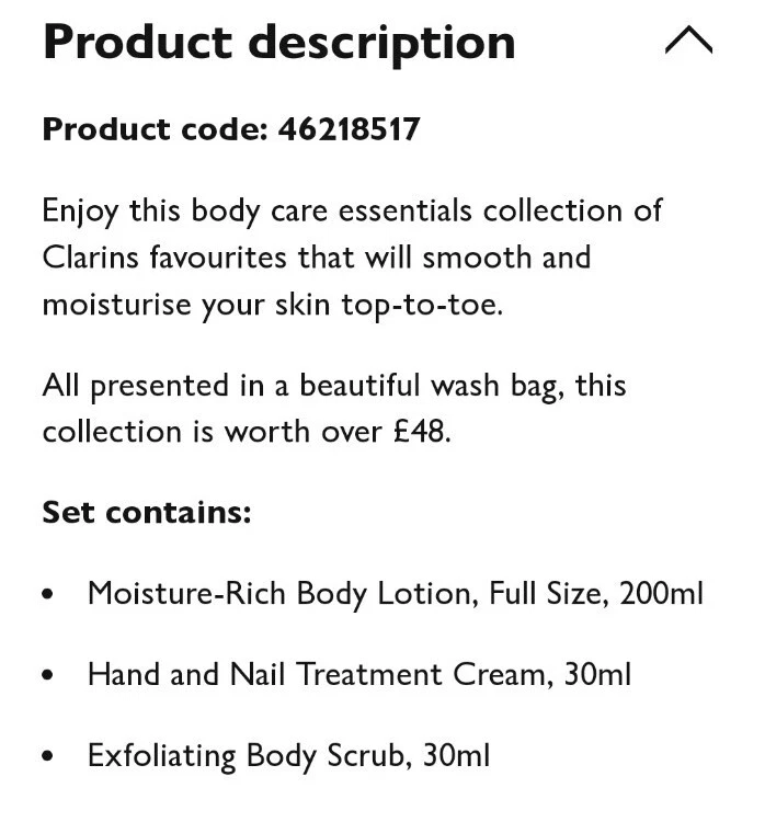 Clarins Mositurizer Body Lotion Set Regalo Foto 3 de 3