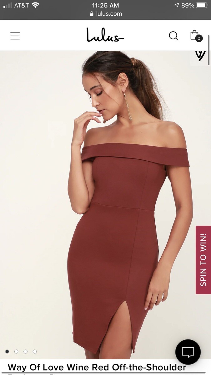 Lulus Red Wine Dress Cocktail Or Home Coming  Size S