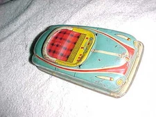 VINTAGE  1950s JAPAN  FRICTION TIN LITHO ROADSTER - coool