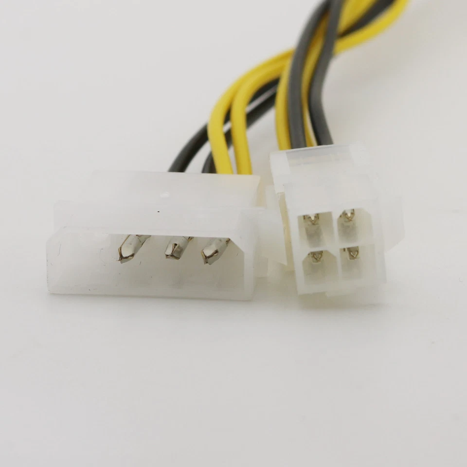 1x 4 Pin ATX & 4 pin LP4 Molex to 8 pin EPS Power Adapter Y Splitter Cable 20cm - Image 4 of 4