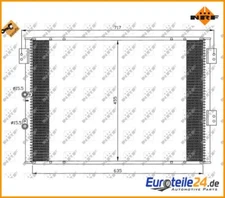 Condenser, Air Conditioning EASY FIT NRF 35461 for Toyota