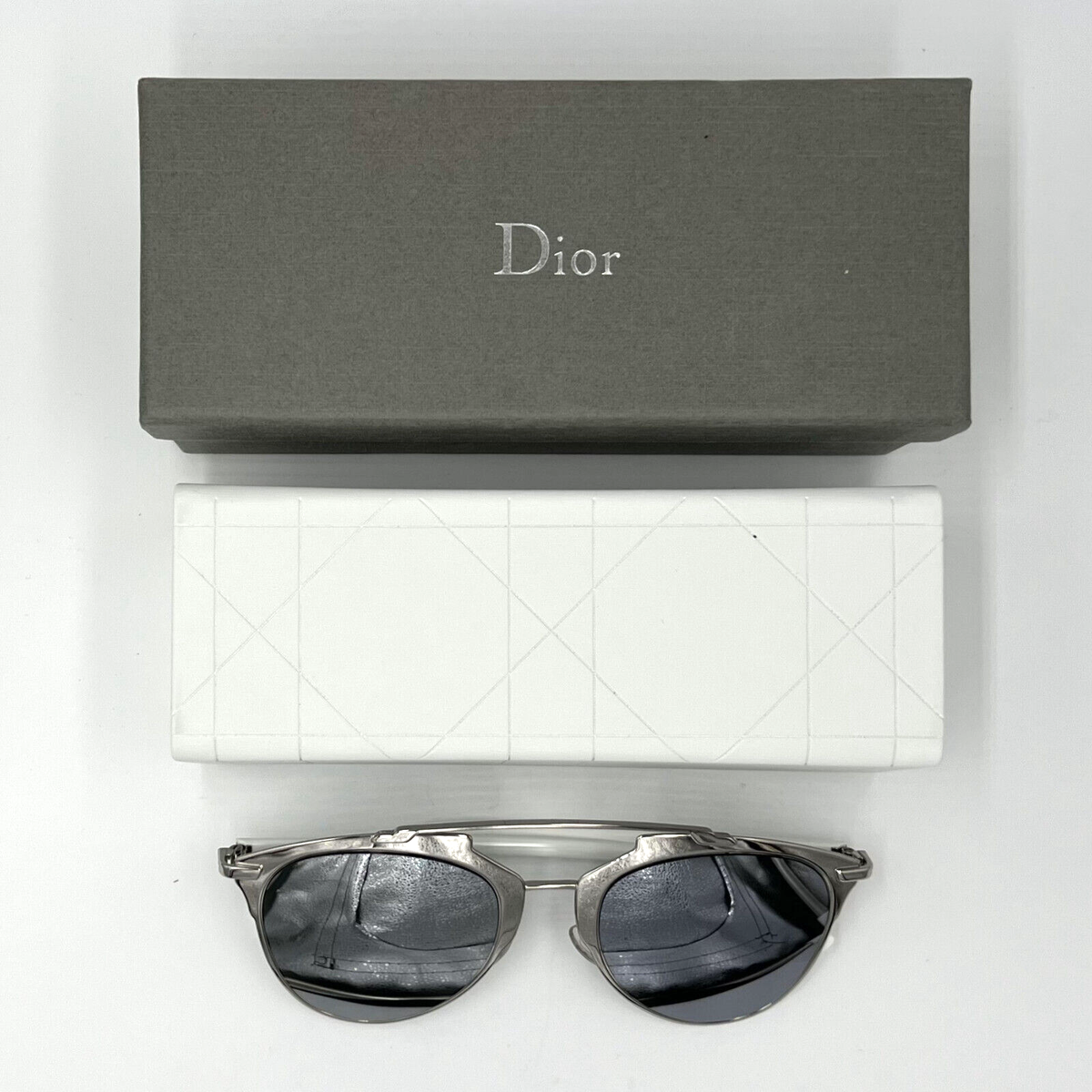 Authentic DIOR Reflected 85LDC Silver w/Palladium Mirror  display picture 3