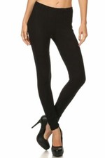 Women's Black Leggings Buttery Soft Spandex Stretchy One Size Fits Most