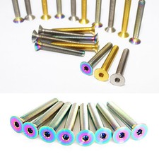 6pcs M5x35mm Titanium Countersunk Flat Head Screws Bolts