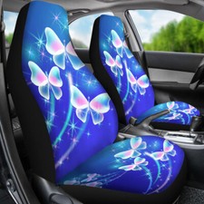 2pc Universal Car Front Seat Covers Hawaiian Vacation Coconut Tree Seat Cushion