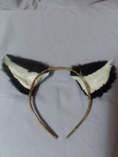 Czarne uszy do cosplayu kota krótkowłosy