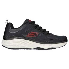 Skechers Shoes Men Black Sport Memory Foam Cushion Comfort D'lux Fitness 232615