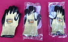 Dexterity Coated Cut-Resistant Gloves Reinforced Thumb, size 11 (pack of 3)