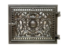 Zabytkowe drzwi pieca komora do utrzymywania ciepła piec kaflowy okres zielony żeliwne drzwi pieca kaflowego