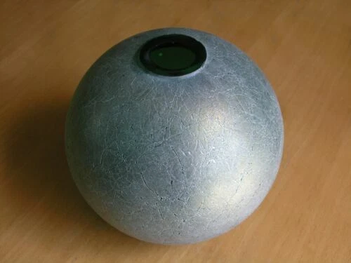 Green Mid-Century Modern Hand Blown Glass