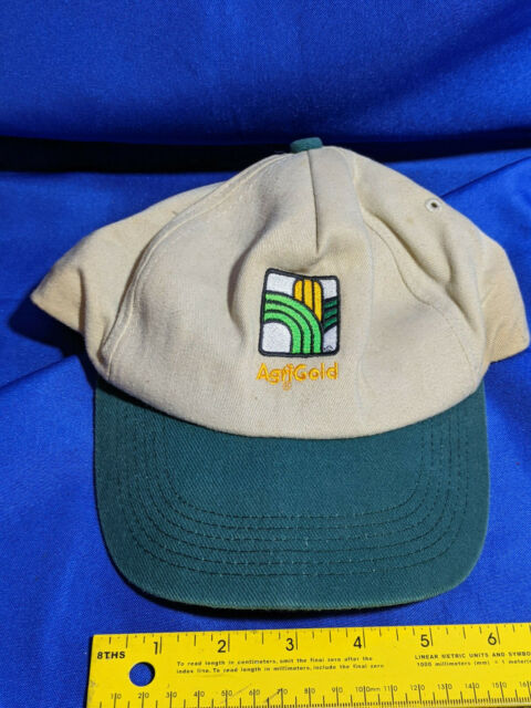 Agrigold VTG Advertising Hat Cap Corn Farm Agriculture Patch Logo Tan ...
