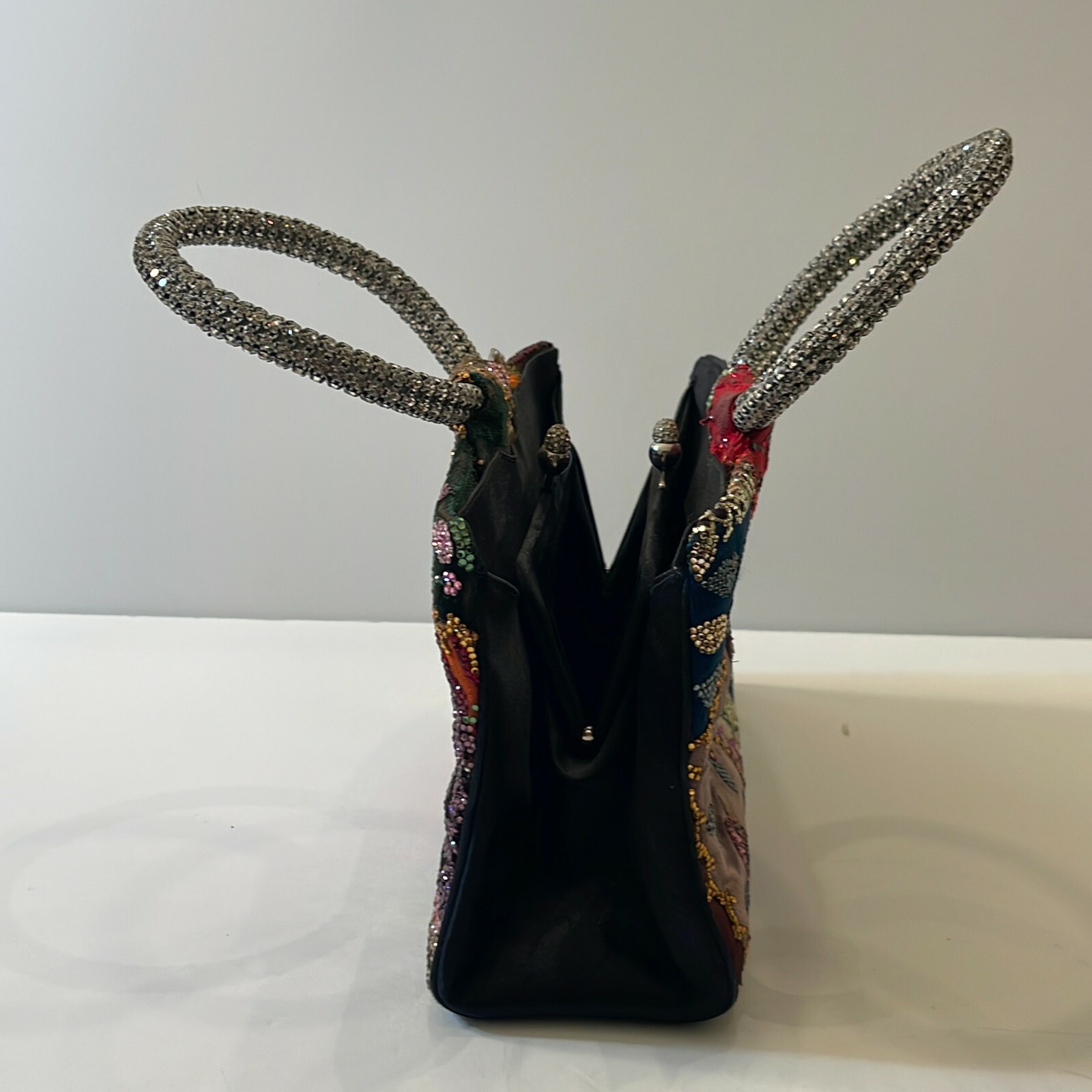 Judith Leiber Flower Beaded Patchwork Swarovski C… - image 2