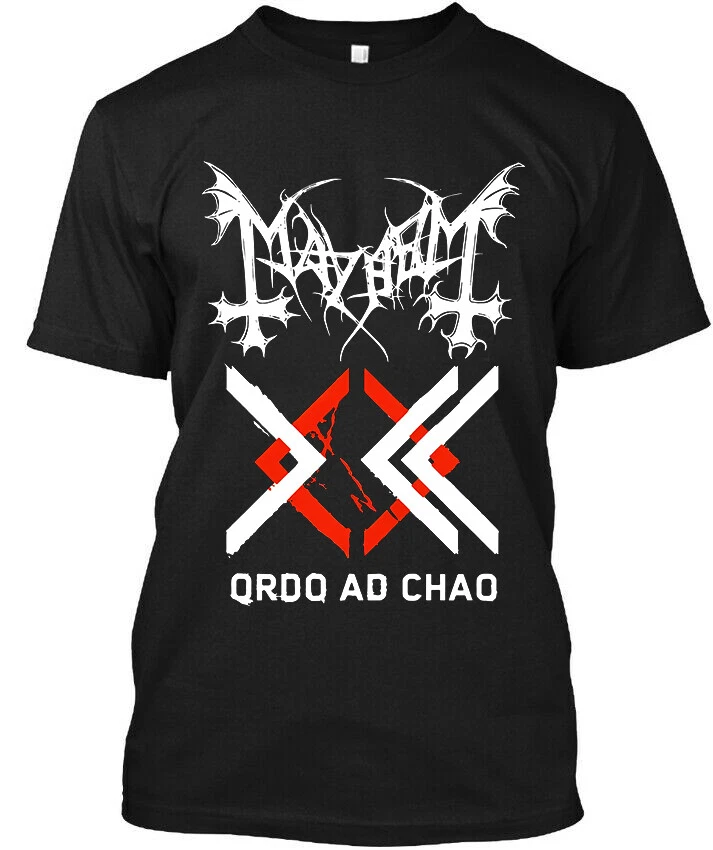 NWT Mayhem Ordo ad Chao Norway Black Music Vintage Graphic Logo T-Shirt  S-4XL | eBay